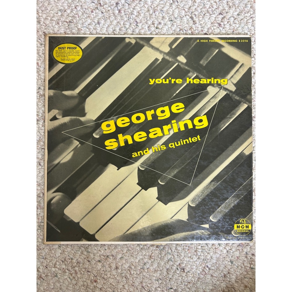 George Shearing Quintet You're Hearing George Shearing MGM E3216 Vinyl LP Jazz